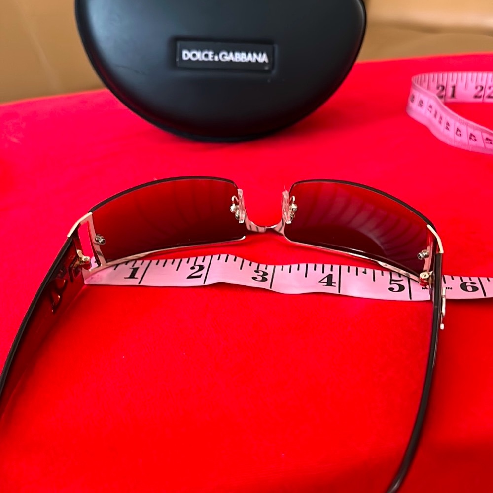 Dolce & Gabbana Brown Gradient Rimless Sunglasses - Picture 12 of 14
